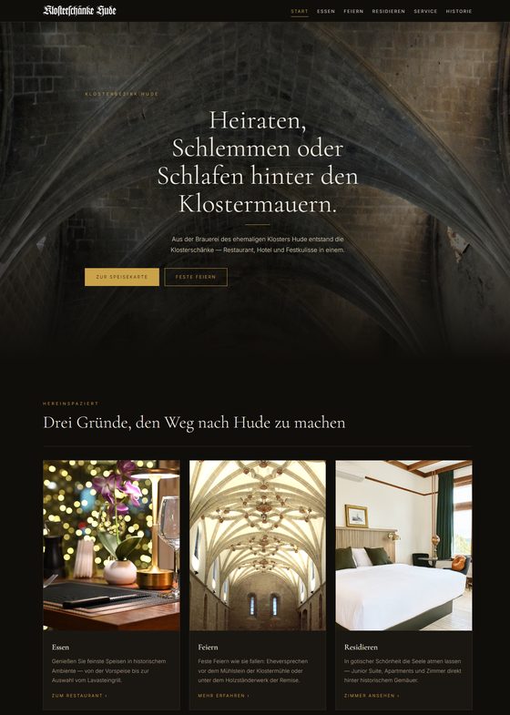 Vorschaubild Variante 2: dunkle gotische Gewölbe, goldene Akzente